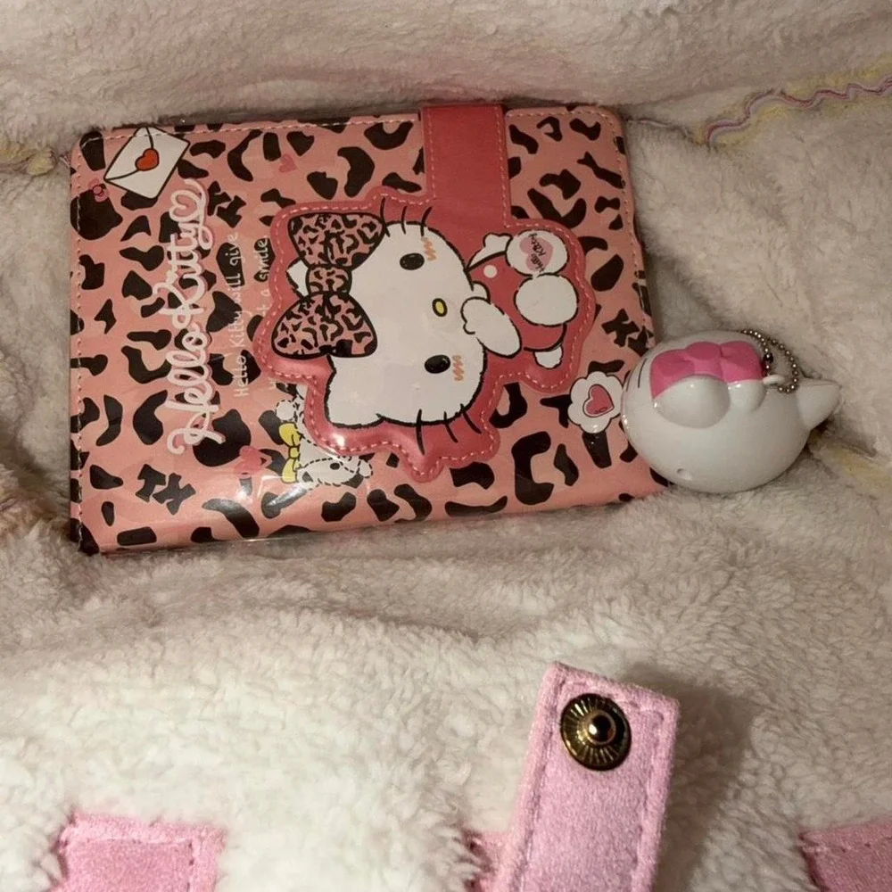 Hello‎ Kitty pink backpack ,note book and measuring tape